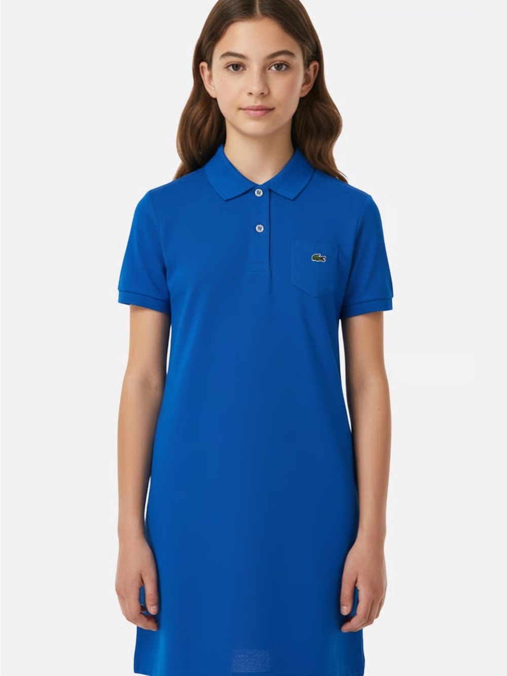 New with tags Lacoste Girls' Blue Polo Dress